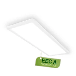 Plafón LED Tava A, 58x20 cm, plástico, blanco