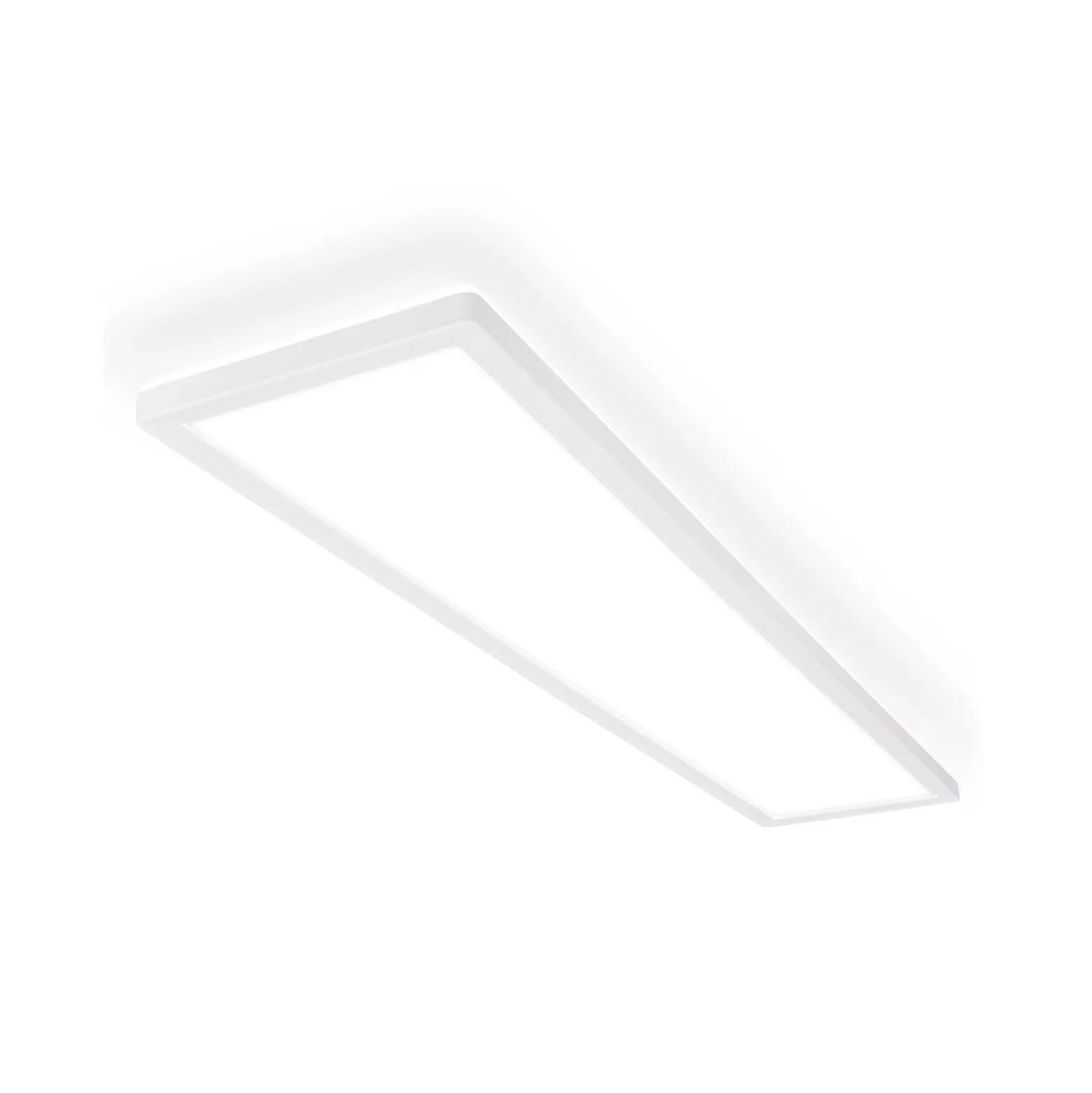 Plafón LED Tava A, 98x20 cm, plástico, blanco