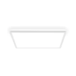 Plafón LED Tava A, 42 x 42 cm, plástico, blanco