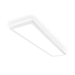 Plafón LED Tava A, 98x20 cm, plástico, blanco
