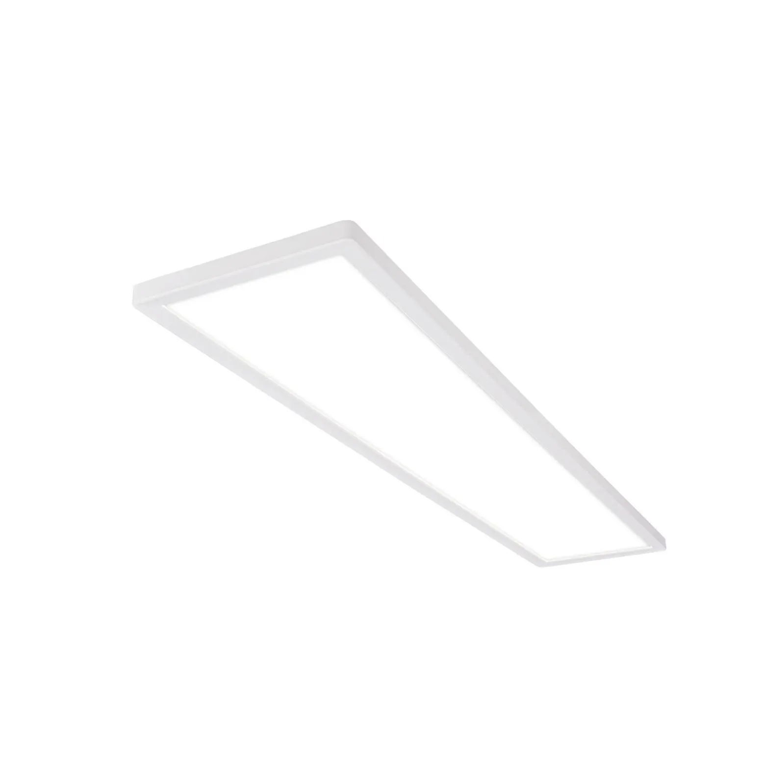 Plafón LED Tava, blanco, plástico, 98 cm, retroiluminación
