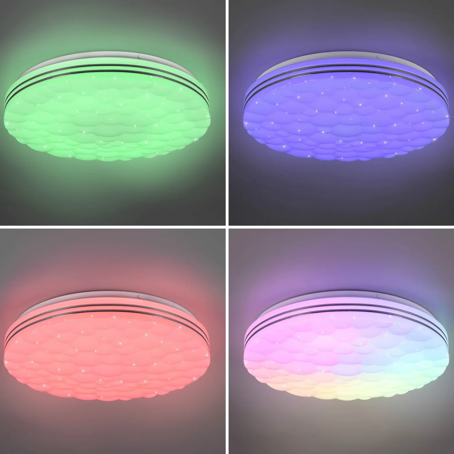 Plafón LED Tiger RGB CCT efecto starlight