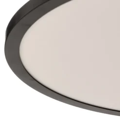 Plafón LED Tuco CCT, atenuable, negro Ø 50 cm