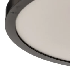 Plafón LED Tuco, negro, Ø 25 cm