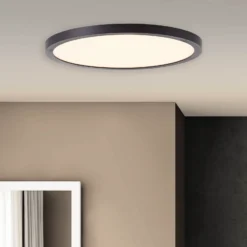 Plafón LED Tuco, negro, Ø 25 cm