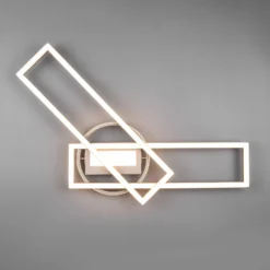 Plafón LED Twister giratorio control remoto níquel