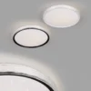 Plafón LED Varda, blanco, Ø 39 cm, control remoto