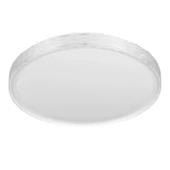 Plafón LED Varda, blanco, Ø 39 cm, control remoto