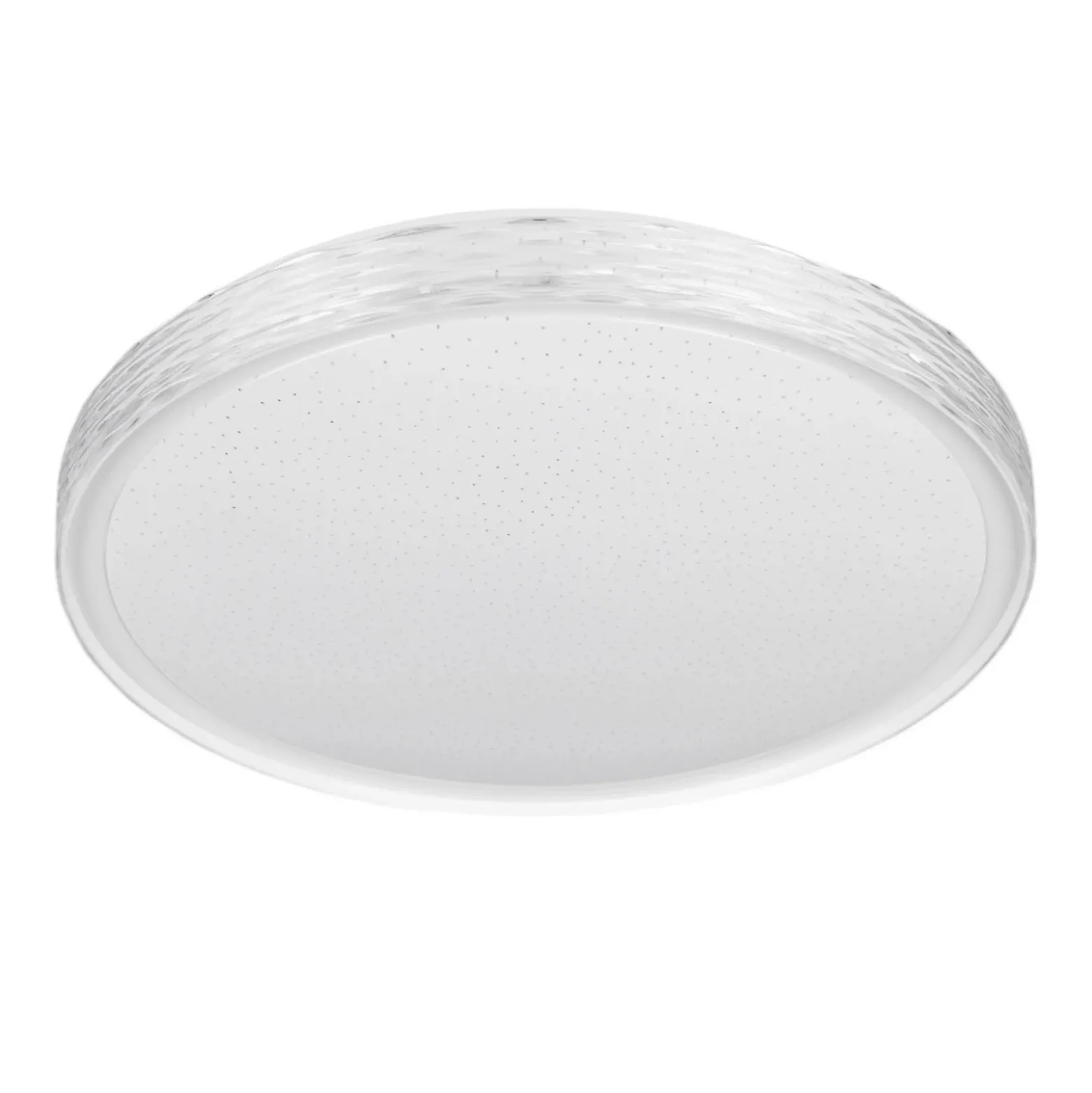 Plafón LED Varda, blanco, Ø 39 cm, control remoto
