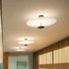 Plafón LED Vibia Flat 2 luces Ø 55 cm blanco