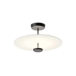 Plafón LED Vibia Flat 2 luces Ø 55 cm blanco