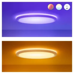 Plafón LED WiZ SuperSlim RGBW Ø42 cm blanco