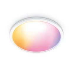 Plafón LED WiZ SuperSlim RGBW Ø54 cm blanco