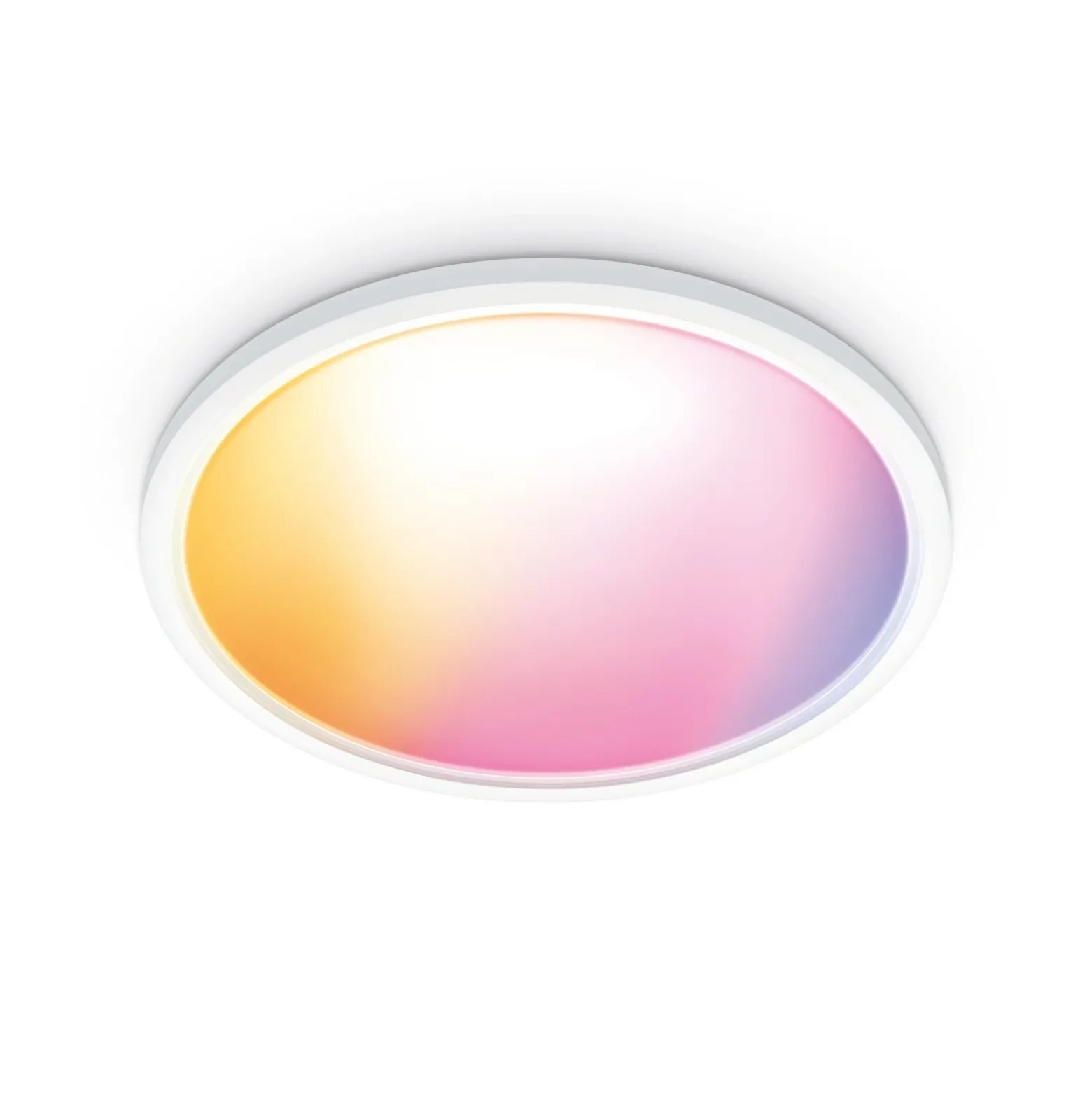 Plafón LED WiZ SuperSlim RGBW Ø54 cm blanco