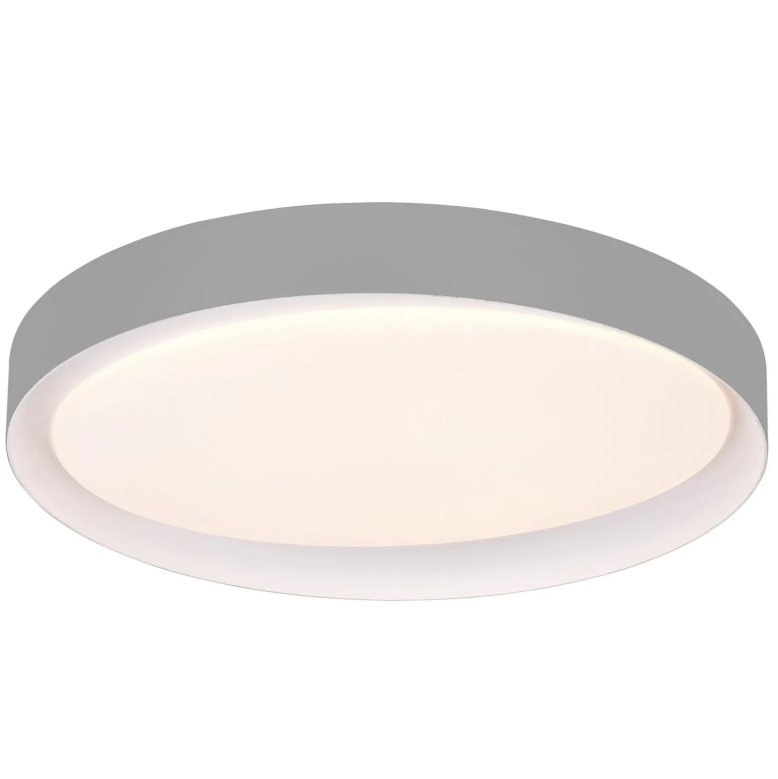 Plafón LED Zeta tunable white, gris/blanco