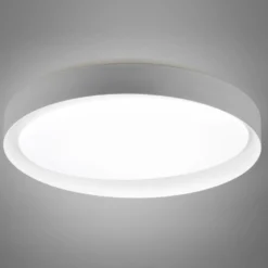 Plafón LED Zeta tunable white, gris/blanco