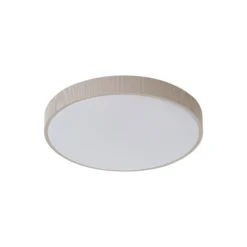 Plafón LED Zylo de Lindby, color topo, Ø 49 cm, CCT atenuable