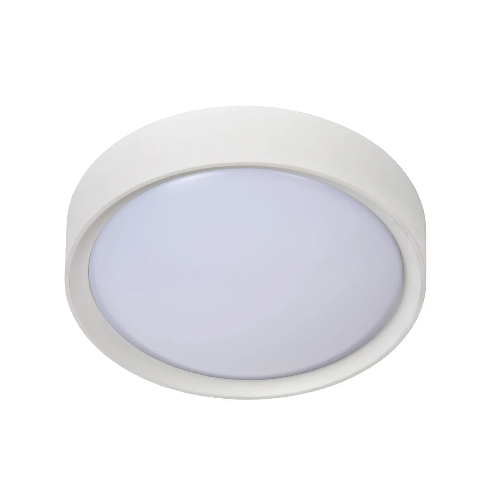 Plafón Lex, redondo, Ø 25 cm, blanco
