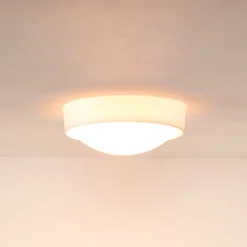 Plafón Lex, redondo, Ø 25 cm, blanco
