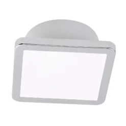 Plafón LightMe Aqua Uno, 11 x 11 cm, cromada, IP44
