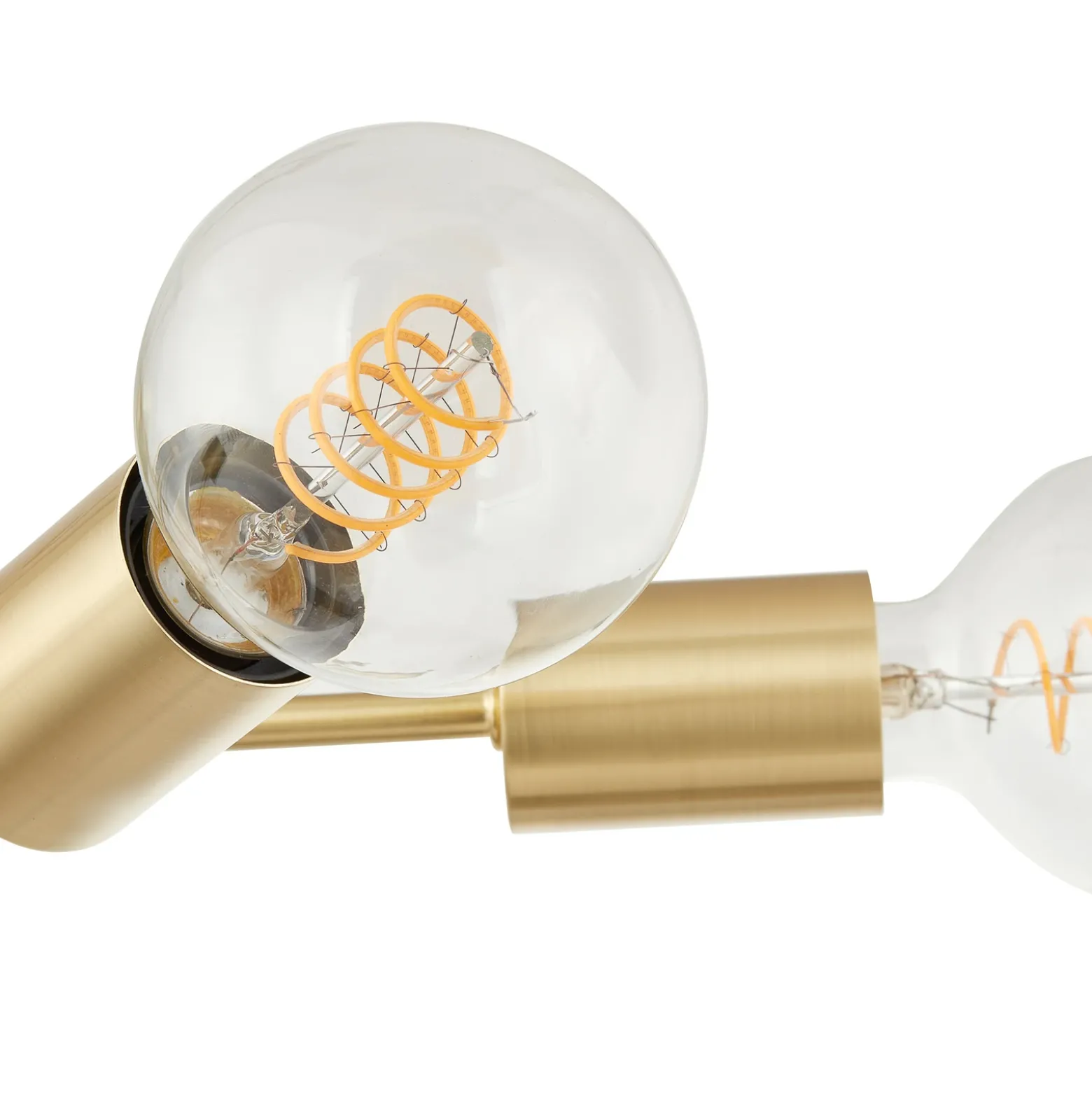 Plafón Lindby Aloria, 6 luces, dorado, metal, E27