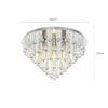 Plafón Lindby Annica, redondo, cromo, metal, Ø 46cm