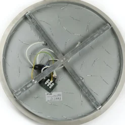 Plafón Lindby Annica, redondo, cromo, metal, Ø 46cm