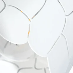 Plafón Lindby Aralena, blanco, 4 luces, longitud 97 cm