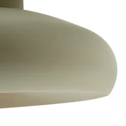 Plafón Lindby Elover, verde claro, Ø 45 cm, hierro