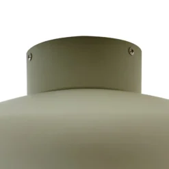 Plafón Lindby Elover, verde claro, Ø 45 cm, hierro