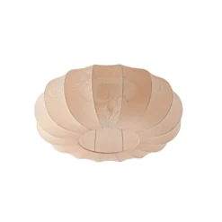 Plafón Lindby Helin, beige, Ø 60 cm, textil, 3 x E27