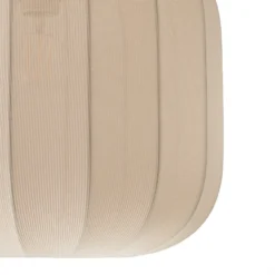 Plafón Lindby Helin, beige, tela, Ø 35 cm