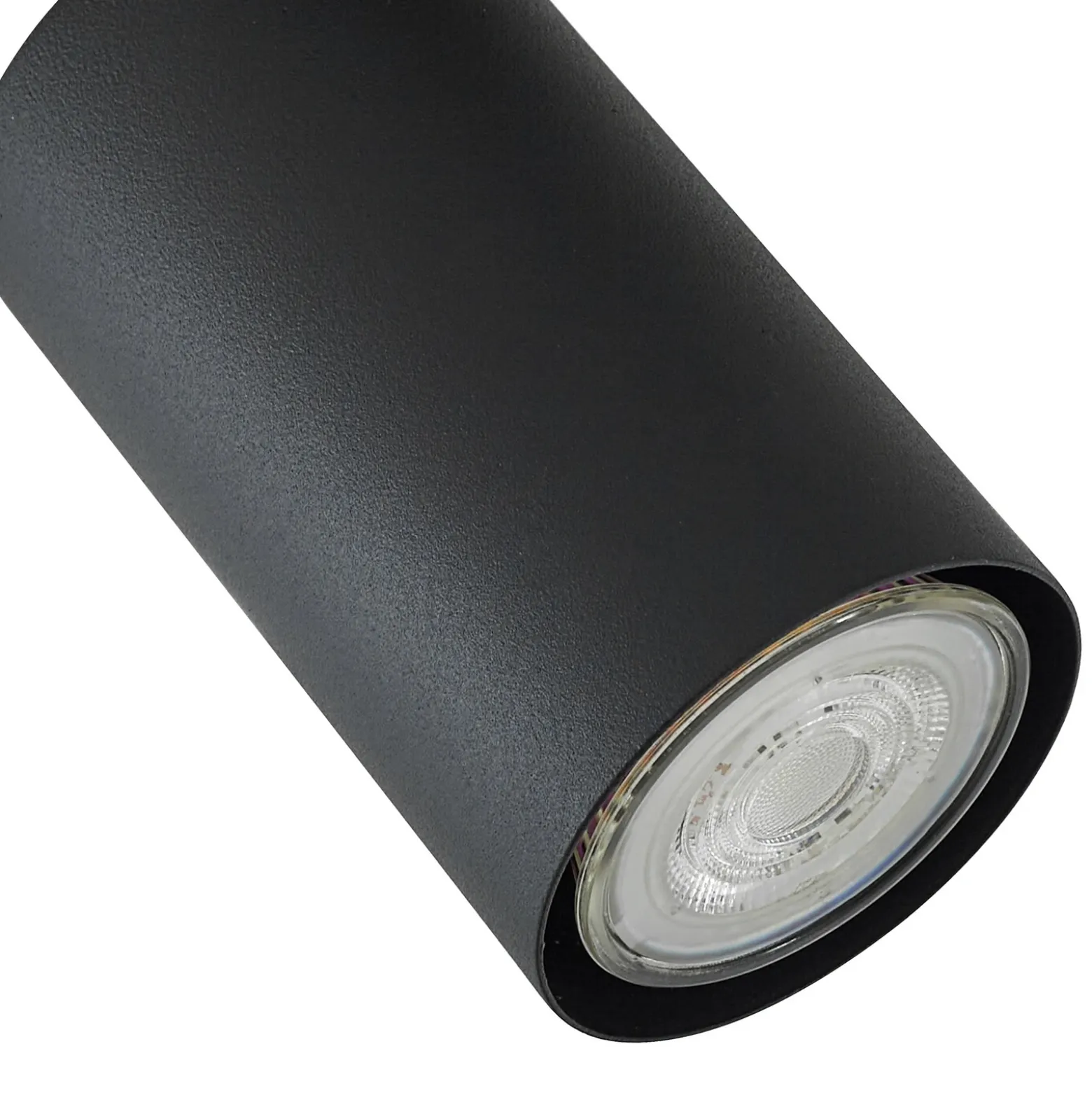 Plafón Lindby Joffrey, 78 cm, negro, 5 luces, GU10