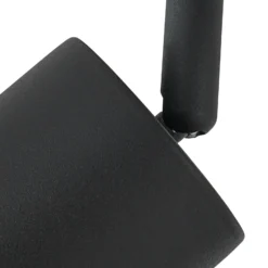 Plafón Lindby Joffrey, 78 cm, negro, 5 luces, GU10