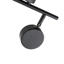 Plafón Lindby Jyla, 2 luces, negro mate