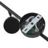 Plafón Lindby Jyla, 6 luces, negro mate