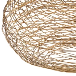Plafón Lindby Kaviya, dorado, Ø 40 cm, hierro, E27