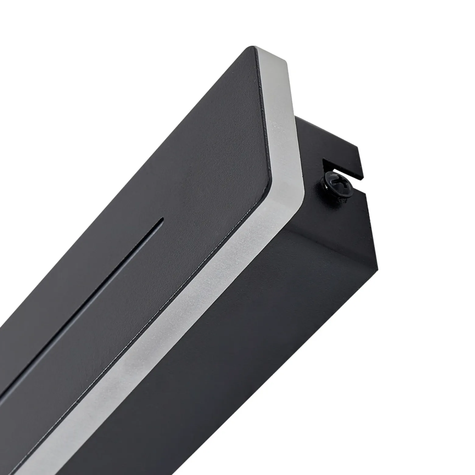 Plafón Lindby LED Benario, negro, aluminio, 80 cm
