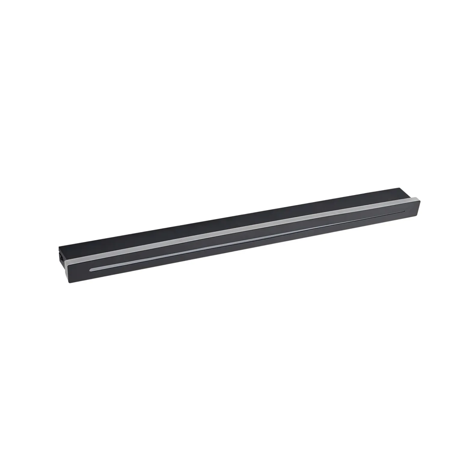 Plafón Lindby LED Benario, negro, aluminio, 80 cm