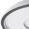 Plafón Lindby LED Edenia, blanco/negro, CCT, Ø 51 cm