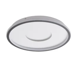 Plafón Lindby LED Edenia, blanco/negro, CCT, Ø 51 cm