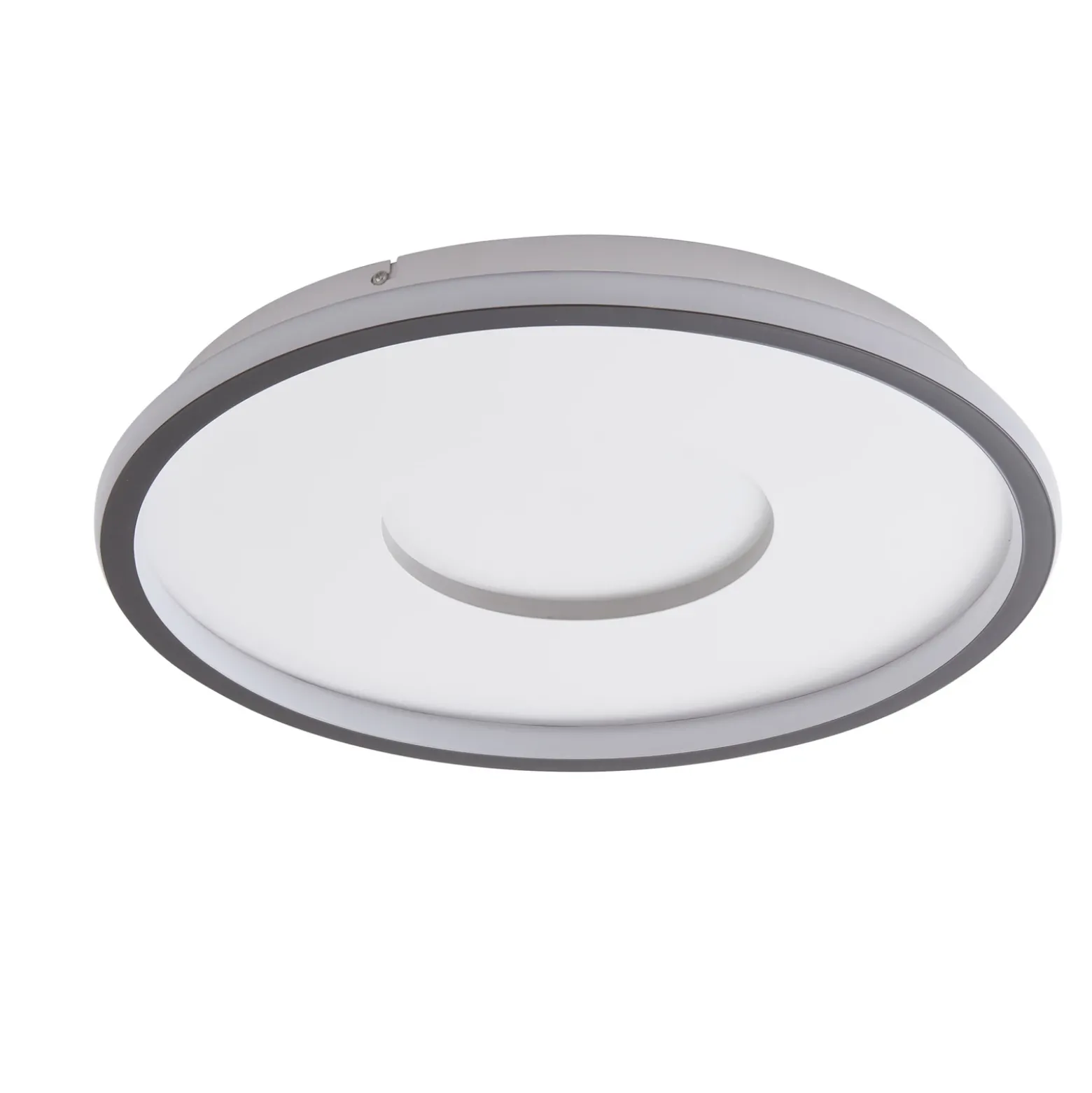 Plafón Lindby LED Edenia, blanco/negro, CCT, Ø 51 cm
