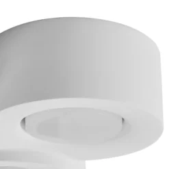 Plafón Lindby Levia, 3 luces, 26x24,5cm, blanco, escayola