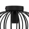 Plafón Lindby Maivi, negro, 30 cm, hierro, jaula