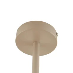 Plafón Lindby Marilou, beige, 4 luces, Ø 70 cm