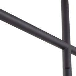 Plafón Lindby Marilou, negro arena, 4 luces, Ø 70cm