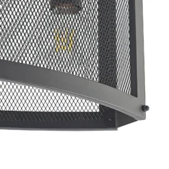 Plafón Lindby Mizgin con rejilla de 3 luces