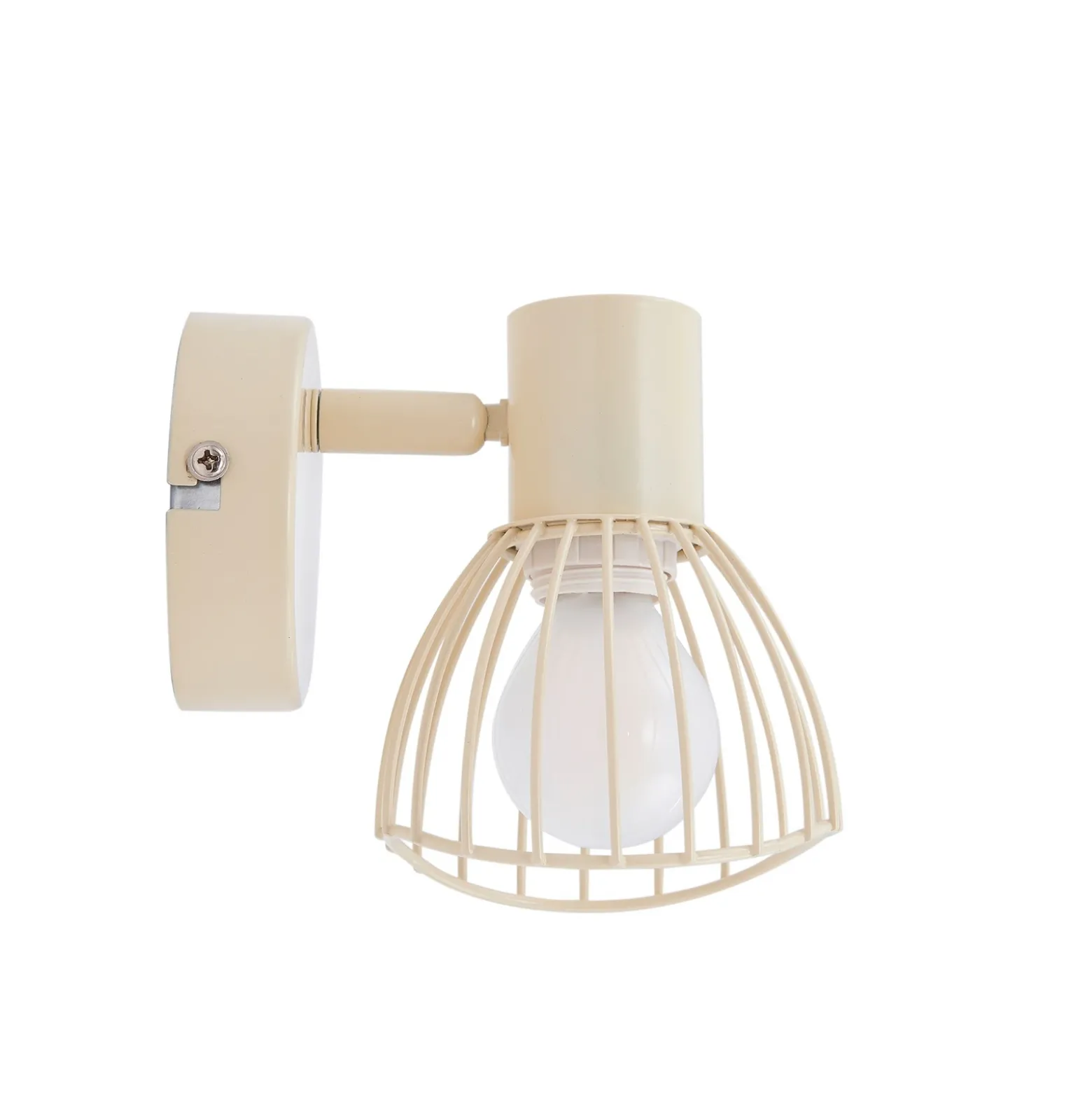 Plafón Lindby Piena, beige, 1 luz, metal, Ø 93.cm