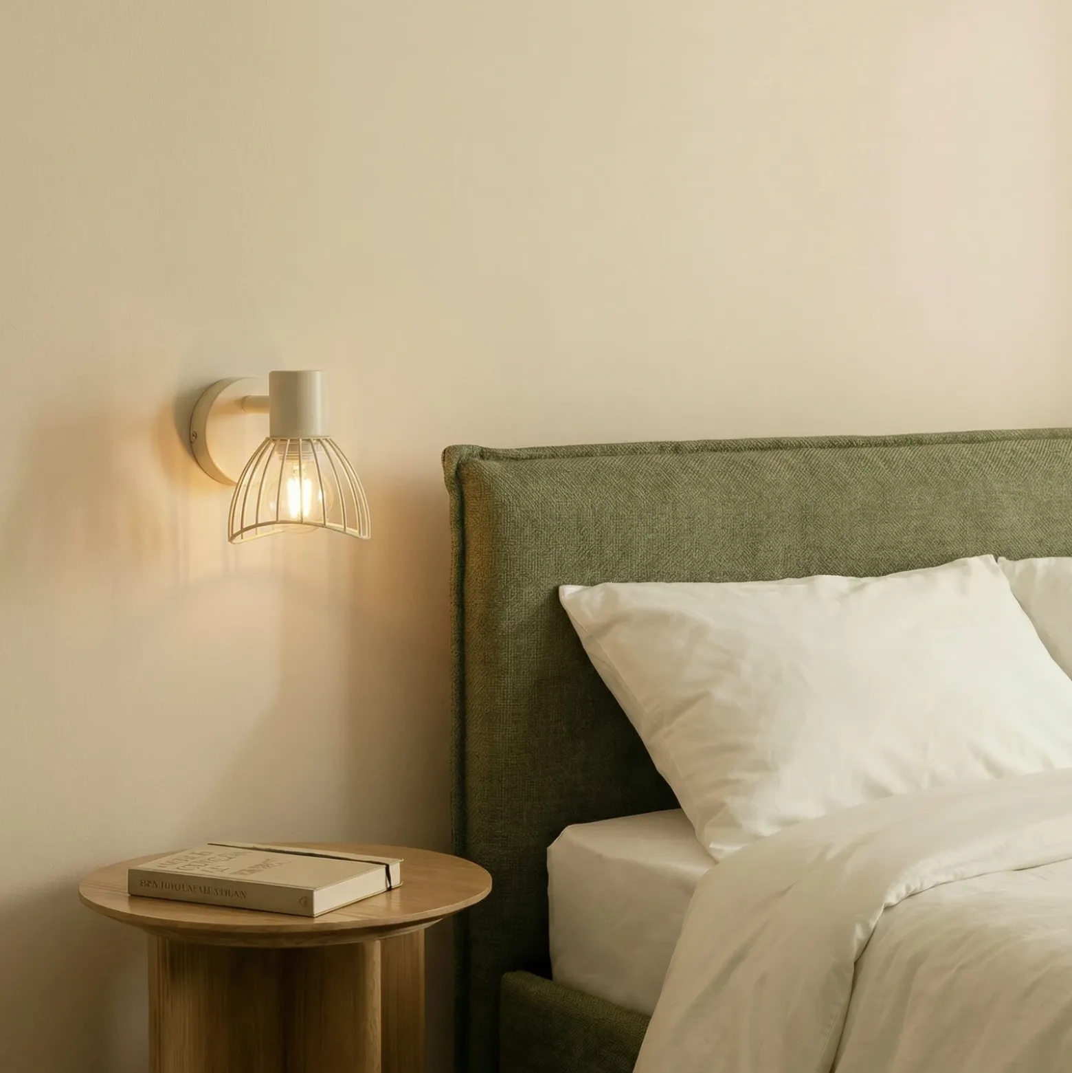 Plafón Lindby Piena, beige, 1 luz, metal, Ø 93.cm