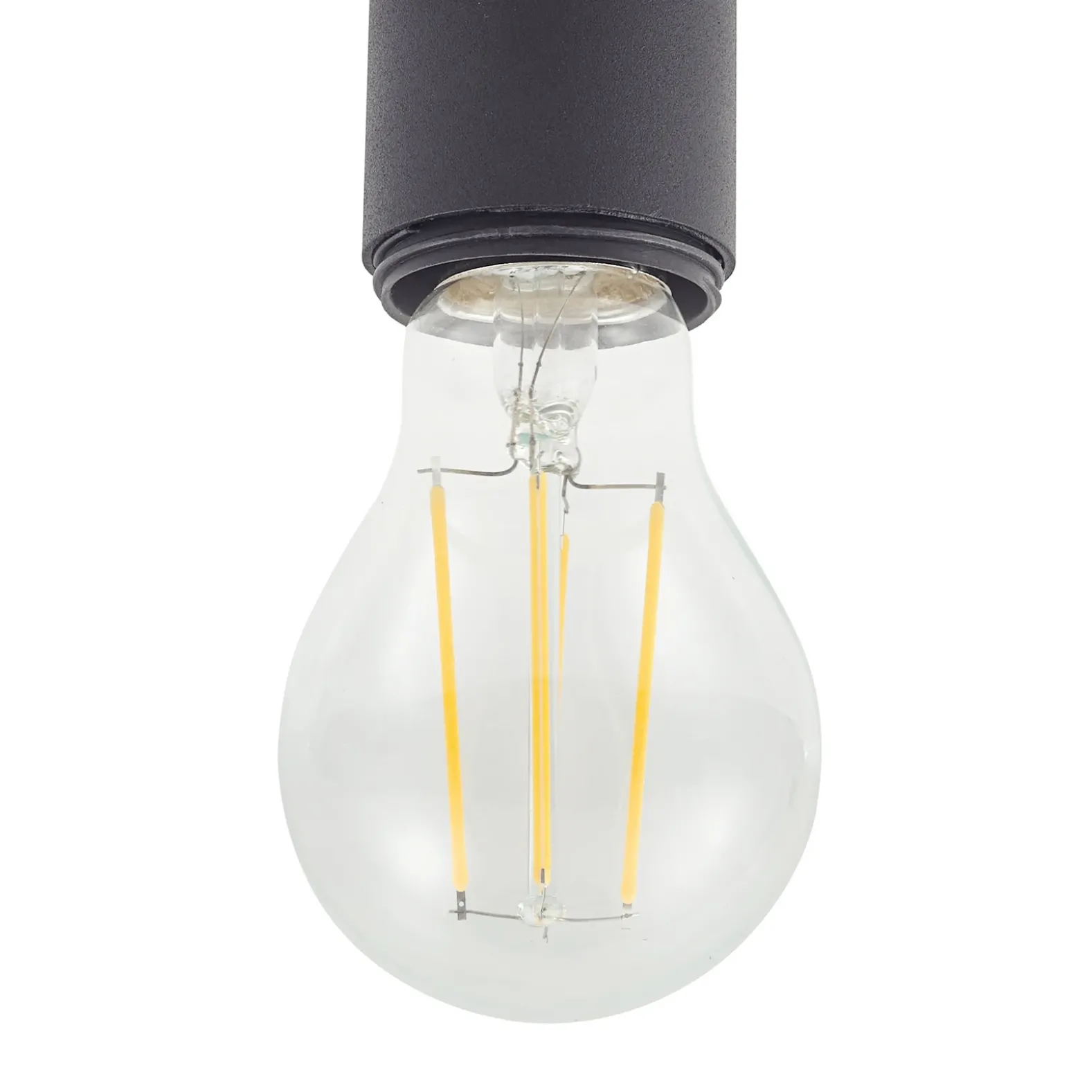 Plafón Lindby Roton, gris/negro, cristal, Ø 20 cm